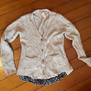 Anthropologie Knit Cardigan Sweater